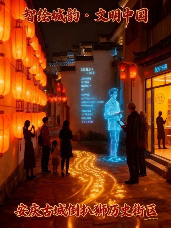 文明中国·安徽|“智绘城韵·文明中国”海报——安庆